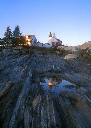 Pemaquid Point Lighthouse Evening Reflection