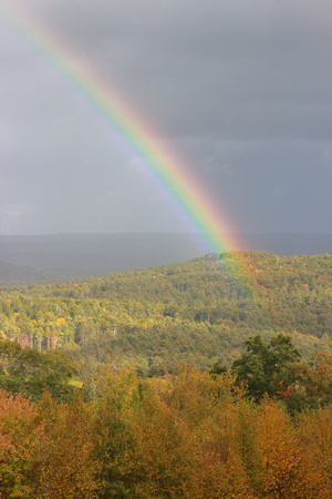 Quabbin Reservoir Rainbow over Swift River Valley"
