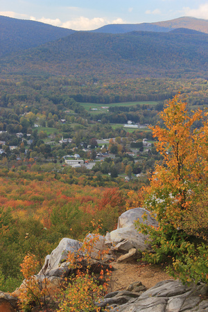 Cheshire Cobble Appalachian Trail Fall Foliage View