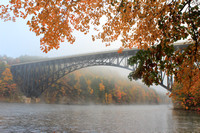 French King Bridge Foliage and Fog