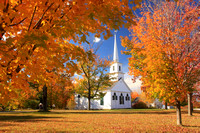 New Salem 1794 Meetinghouse in Autumn