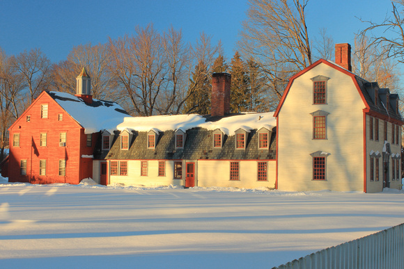Historic Deerfield Dwight House in Winter