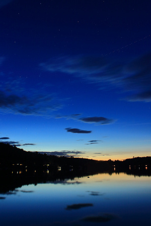 Lake Mattawa Twilight and Comet