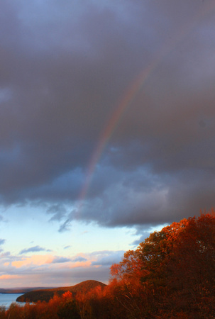 Quabbin Reservoir Enfield Lookout Rainbow