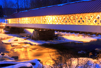 Ashuelot Covered Bridge Winter Reflection