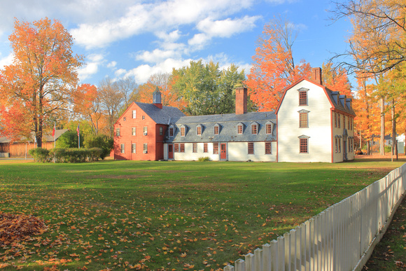 Historic Deerfield Dwight House in Autumn