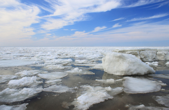 Cape Cod Bay Ice Great Hollow Beach March 2015