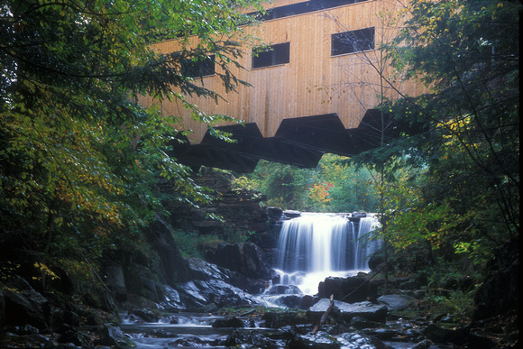 Bissell Covered Bridge and Falls Charlemont