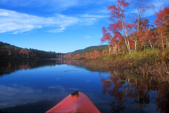 Kayak and Fall Foliage