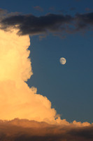 Thunderstorm Cloud and Moon