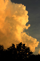 Thunderstorm Cloud at Sunset