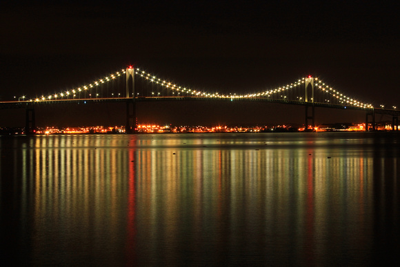 Newport Bridge at Night