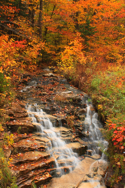 John Burk Photography New Hampshire Kancamagus Highway Cascade Fall